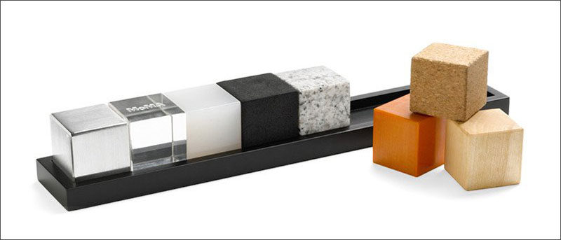 Architect cubes made from different materials sit on their desk are a fun way to keep entertained and inspired, and are a great way to keep their hands busy when they're on the phone. #GiftIdeas #Architect #InteriorDesigner #ModernGiftIdeas