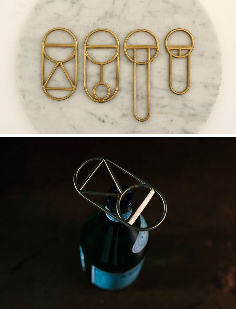 Essential Kitchen Tools - 10 Unique Beer Bottle Openers // These creative bottle openers could be hung on your wall to create functional art or stored in your drawer to make a stylish statement when they're pulled out to be used.