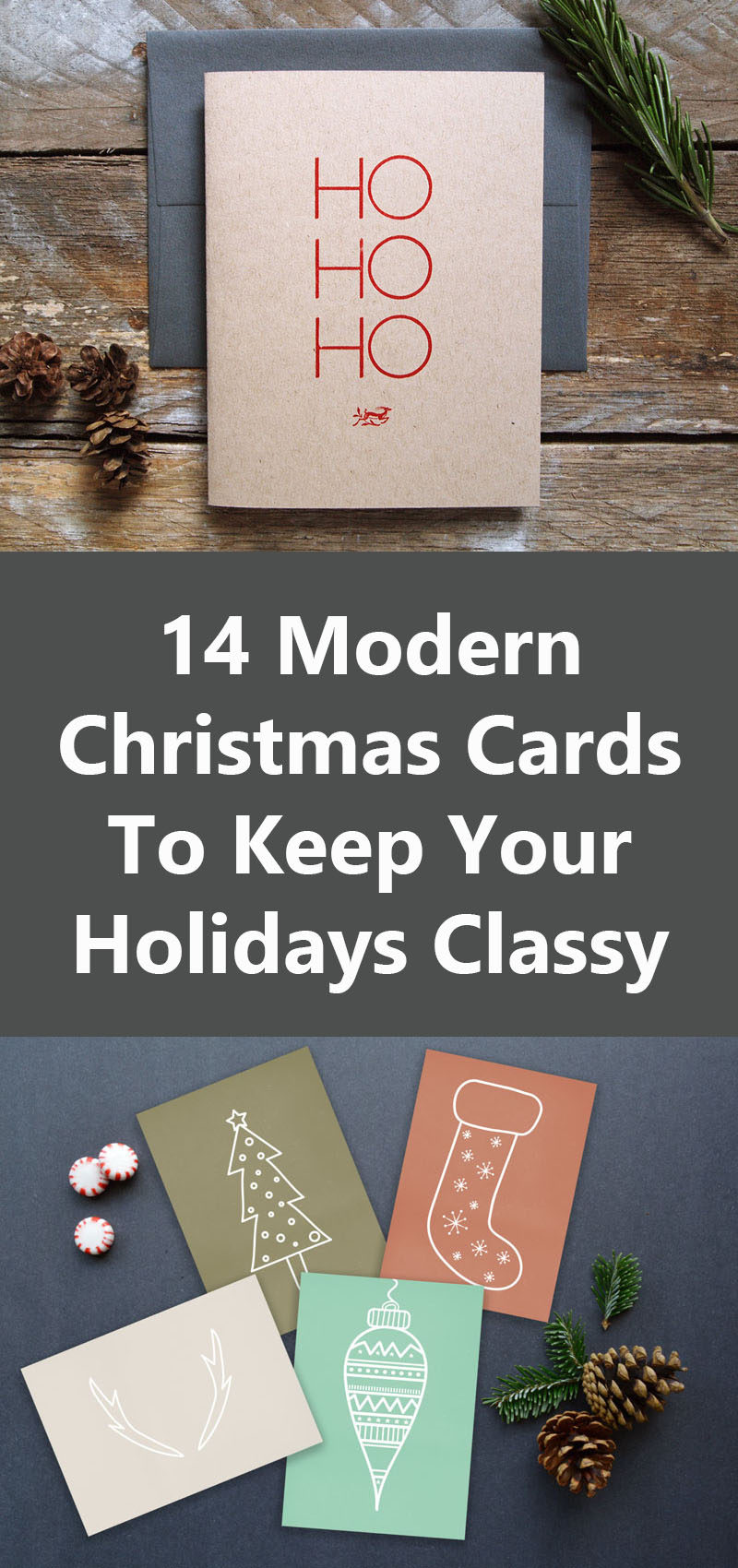 14 Modern Christmas Cards To Keep Your Holidays Classy