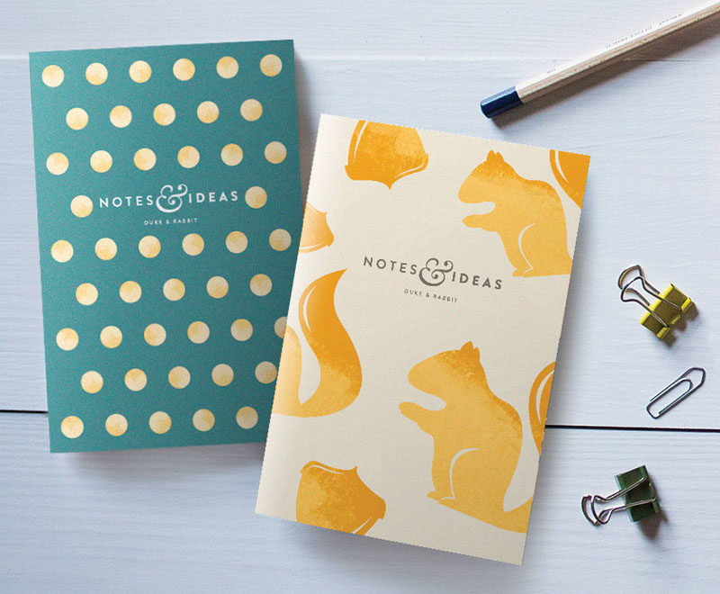 The Ultimate Gift Guide For The Modern Woman (40 Ideas!) // Include a touch of glam with this pair of blank pocket notebooks, so she always has paper on hand to write ideas and lists. #ModernStationery #ModernNotebook #GiftIdeas #ModernJournal