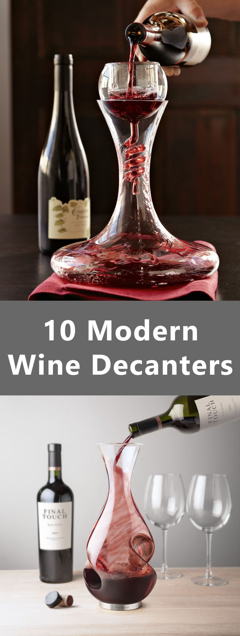 10 Unique Modern Wine Decanters