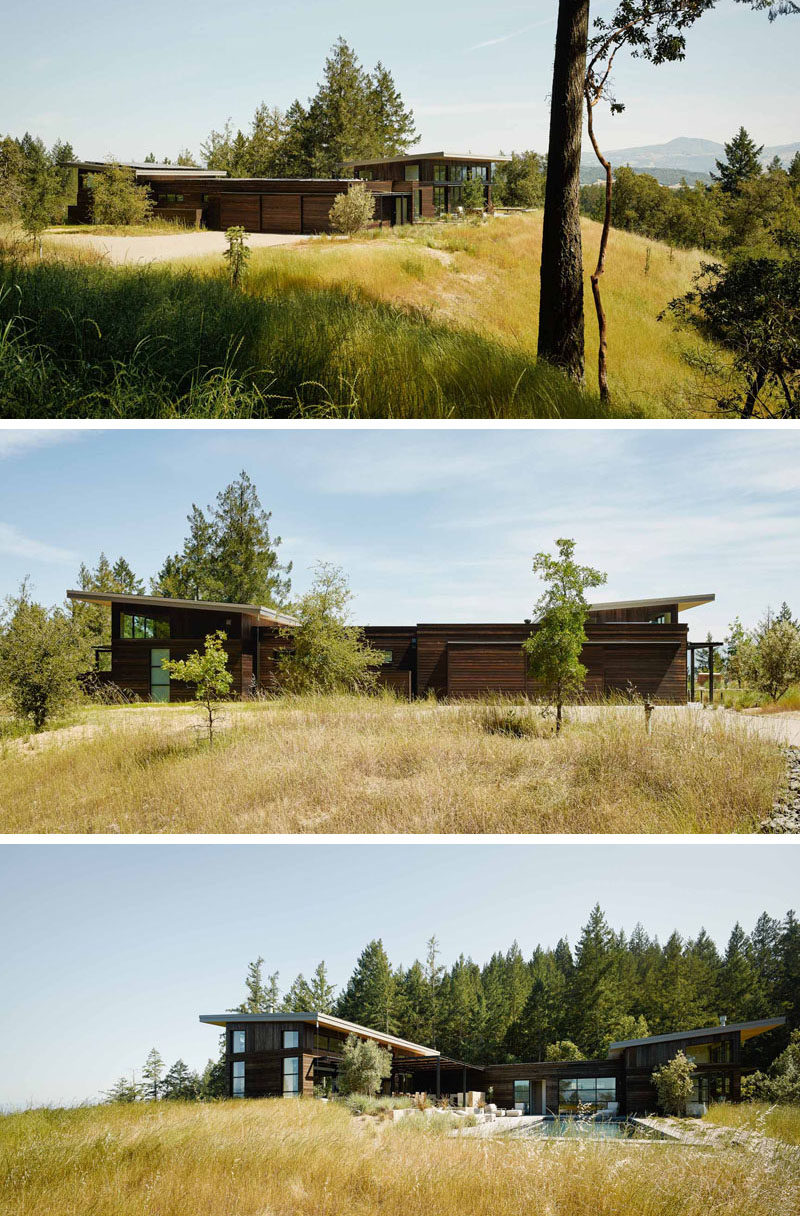 This Californian home that sits on top of a hill has been designed for entertaining.