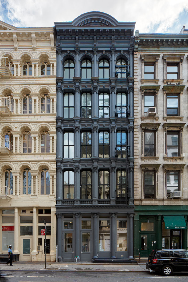 This old building in New York has been transformed into modern apartments