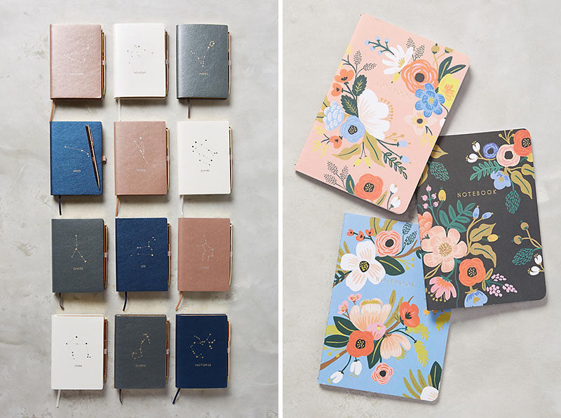 The Ultimate Gift Guide For The Modern Woman (40 Ideas!) // If a smart notebook just seems too much, a good old regular notebook is just as useful. #ModernStationery #ModernNotebook #GiftIdeas #ModernJournal