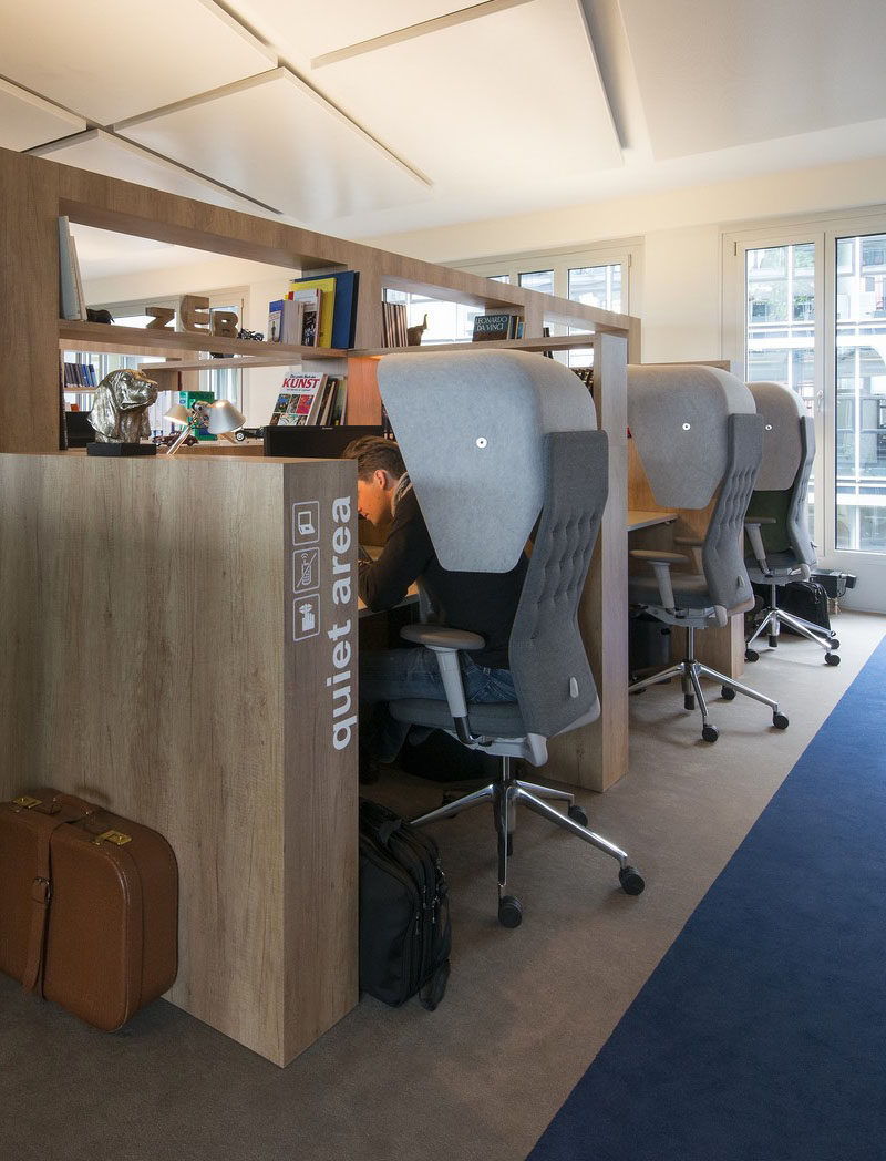 This Office Design Has A Dedicated Quiet Work Area