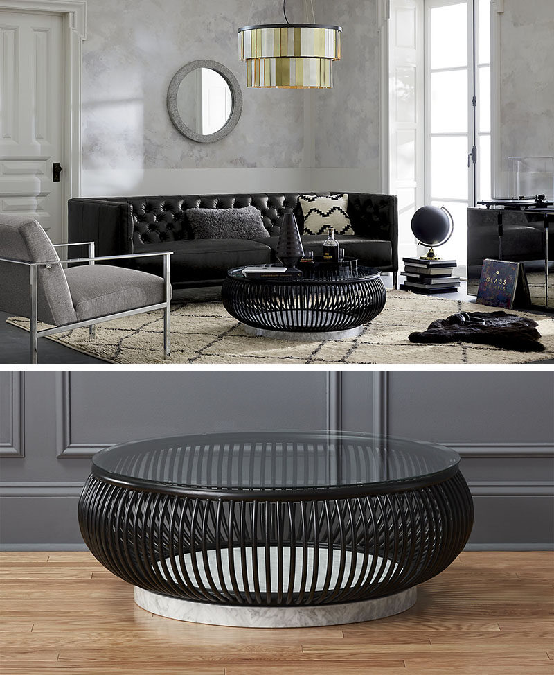 Furniture Ideas - Round Coffee Tables Made From Glass