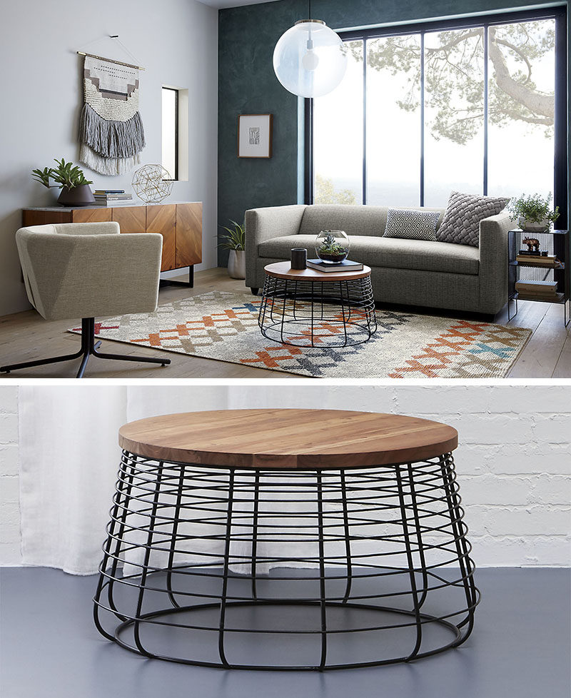 Furniture Ideas - Round Coffee Tables Made From Wood