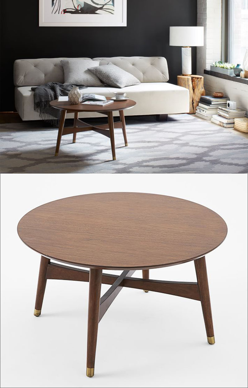 Furniture Ideas - Round Coffee Tables Made From Wood