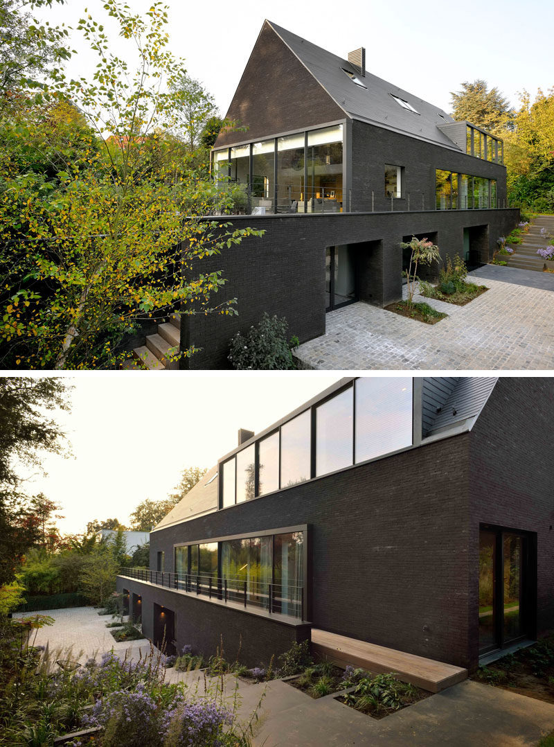 This Contemporary Black Brick House Was Renovated For A New Life In Belgium