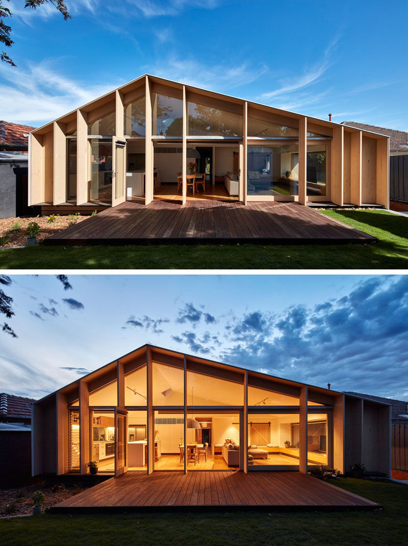 Australian architecture firm Warc Studio have designed this extension for a 1960's house in Melbourne, that adds additional living space for the home owners.