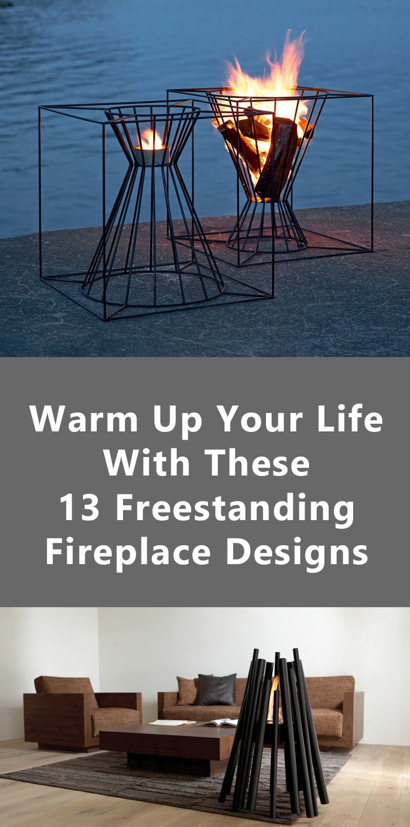 Warm Up Your Life With These 13 Freestanding Fireplace Designs