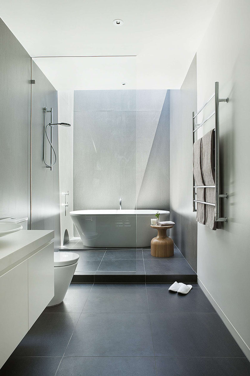  Bathroom  Tile  Idea Use Large Tiles  On The Floor And 