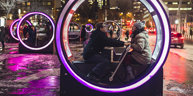 13 Giant Interactive Loops That Play Fairy Tales Have Been Installed In Montreal