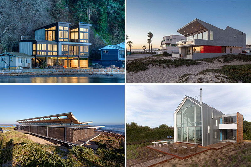 14 Examples Of Modern Beach Houses From, Elevated Modern Beach House Plans
