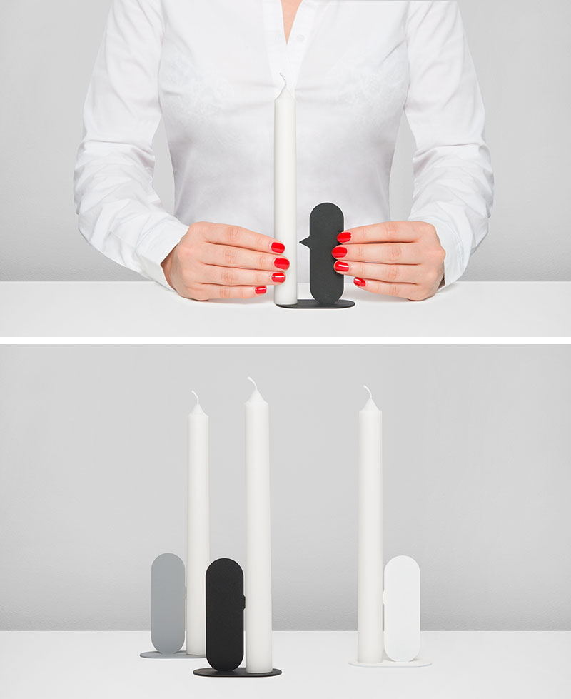 Nose Candle Holders Are Designed To Hold A Candle With Their Nose