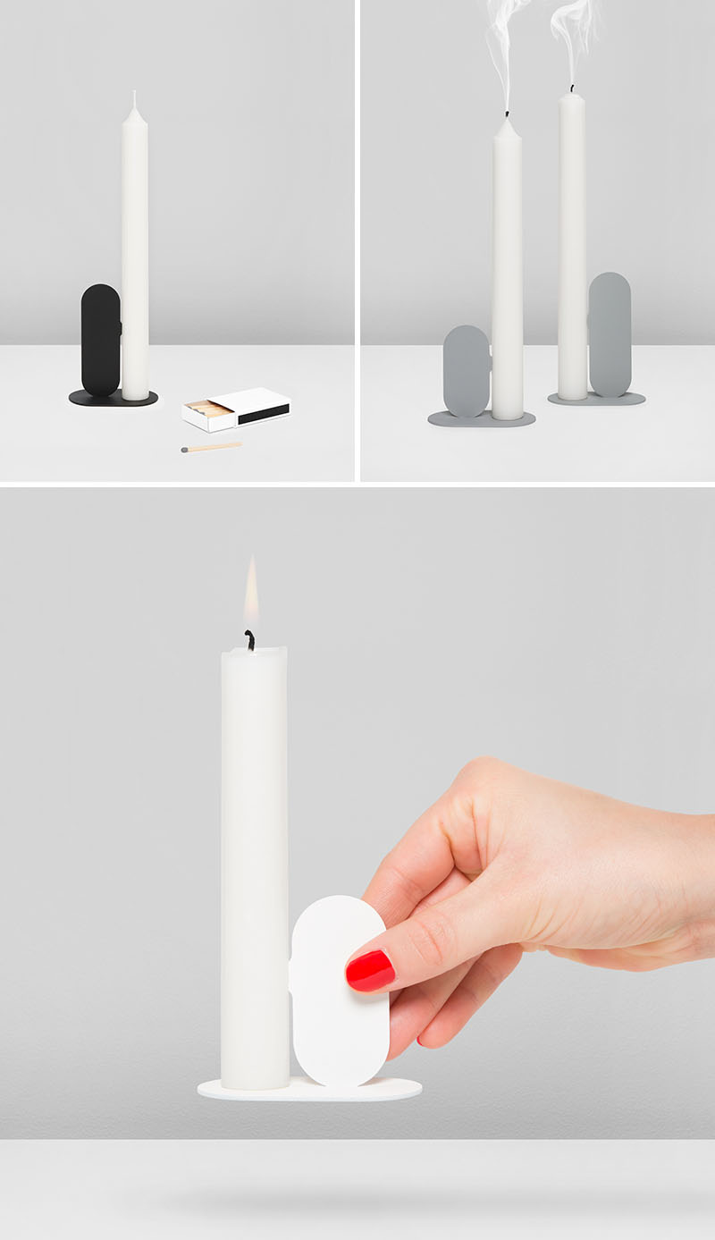 Nose Candle Holders Are Designed To Hold A Candle With Their Nose