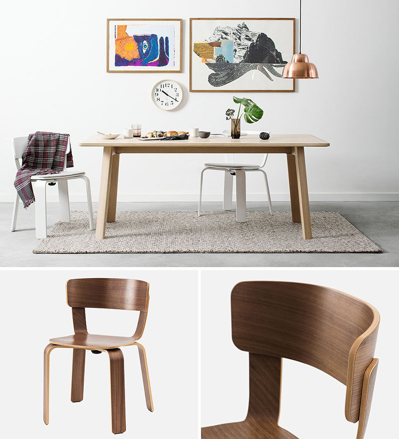 Furniture Ideas - 14 Modern Wood Chairs For Your Dining Room