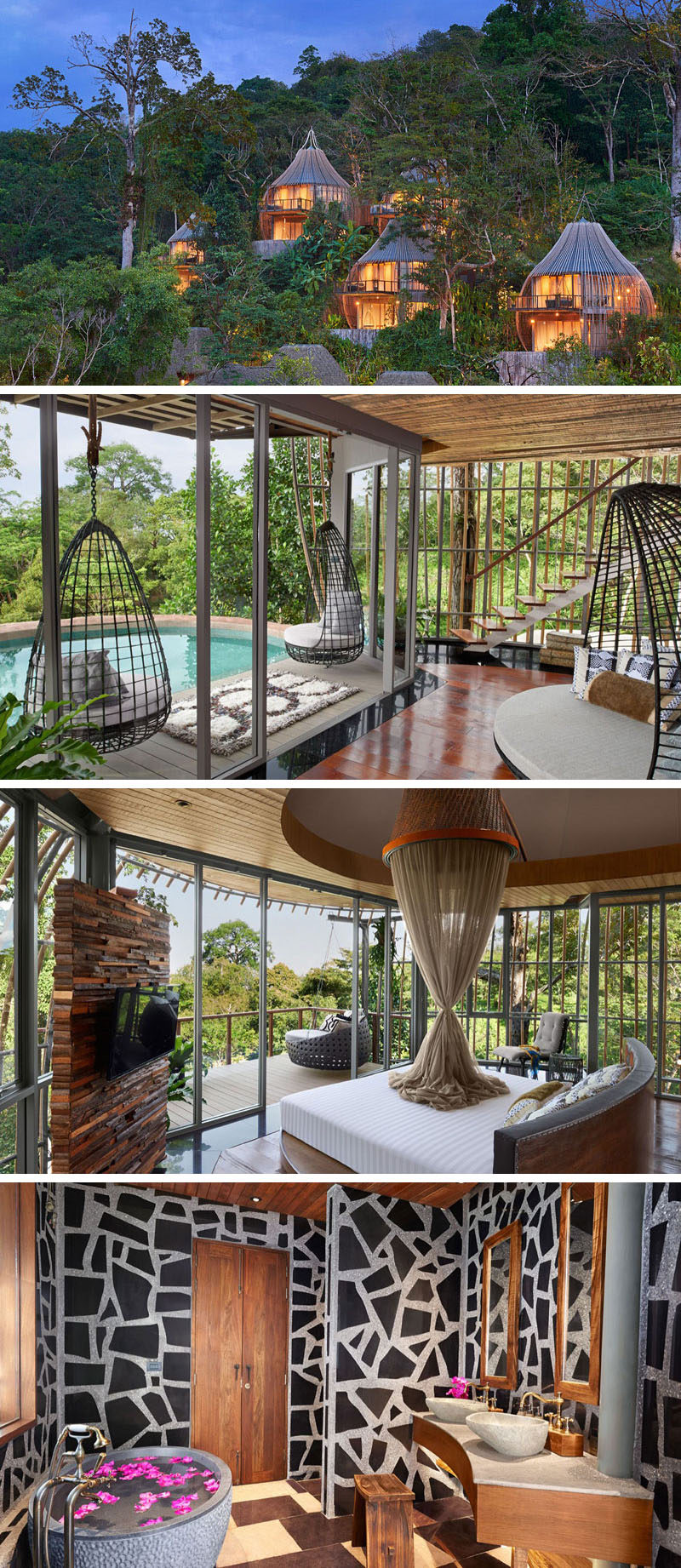 Travel Idea - At the Keemala Resort in Thailand, this private villa has a pool, a spa like bathroom, and incredible panoramic views give guests an opportunity to unwind and get closer to nature while still enjoying the luxuries of a resort stay.