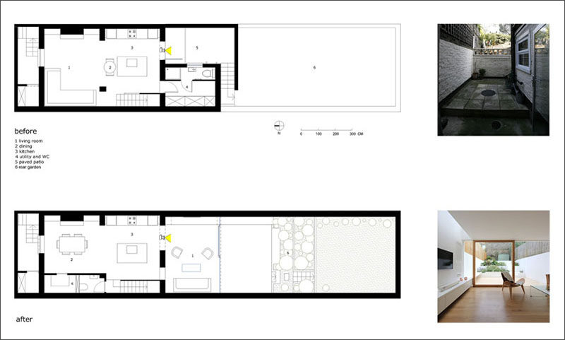 A Bright White Dining Room Extension And Landscaped Terraced Backyard Were Added To This East London Home