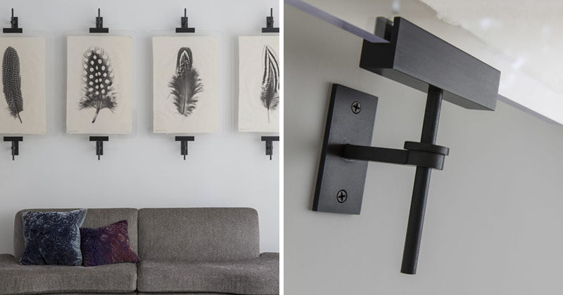 Amuneal has added a new item to their portfolio, called the Modern Easel. It's designed to hang your art on your walls a clean modern way using clamps.