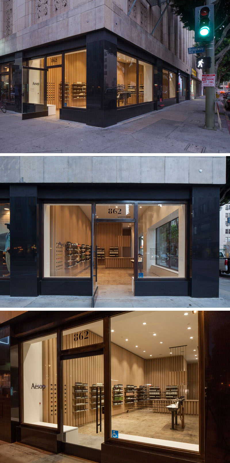 Modern store interior design ideas - Brooks + Scarpa designed this Aesop retail store in downtown LA that features 6 inch cardboard tube walls, furniture and fixtures.