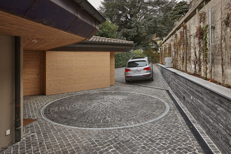 Garage Design Ideas - Include A Car Turntable If You're Short On Space Or Have A Narrow Driveway (6 pictures)