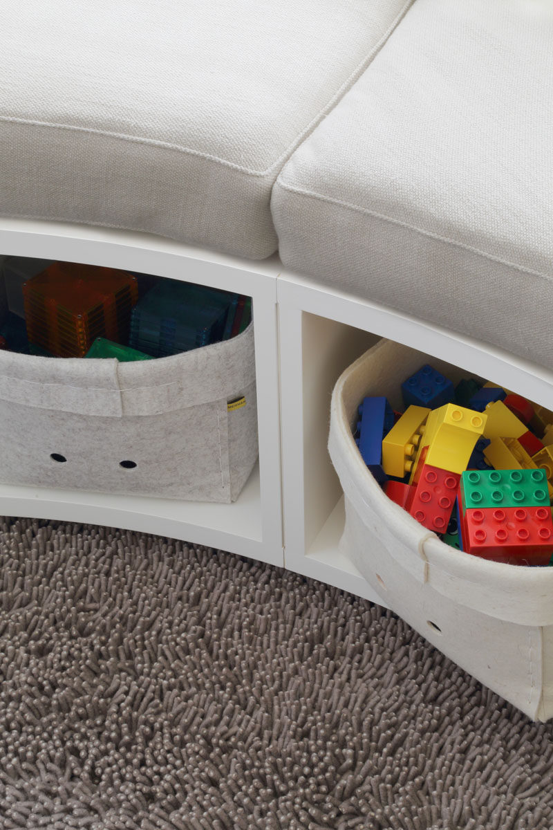 Kids Bedroom Idea - Create A Curved Window Seat With Built-in Storage Under A Bay Window
