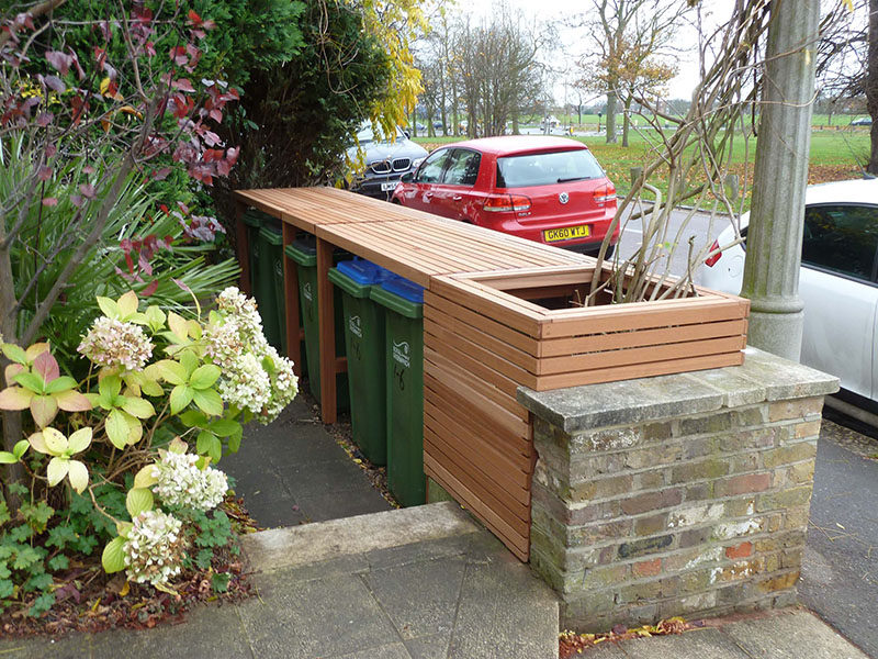 Hide Your Garbage And Recycling Can With A Custom Designed Enclosure