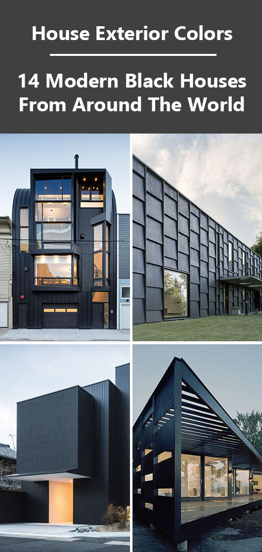 House Exterior Colors – 14 Modern Black Houses From Around The World