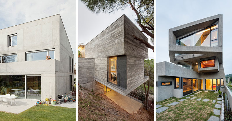 13 Modern House Exteriors Made From Concrete