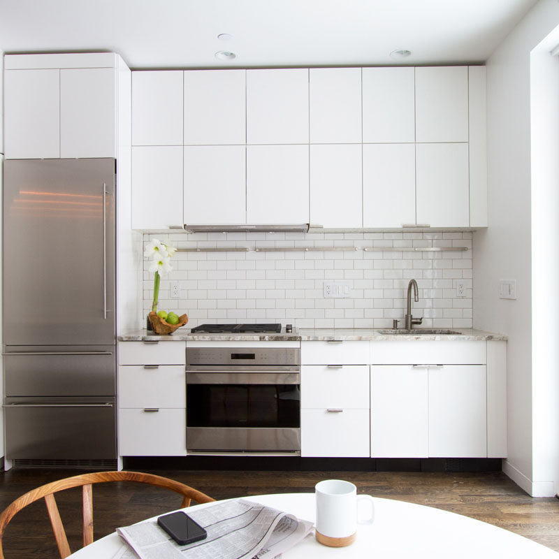 Kitchen Design Ideas - 9 Backsplash Ideas For A White Kitchen // Add Texture With White Subway Tiles - If you want to keep the all white look going but want just a bit of texture white subway tiles with a light grout could be a way to achieve the kitchen of your dreams.