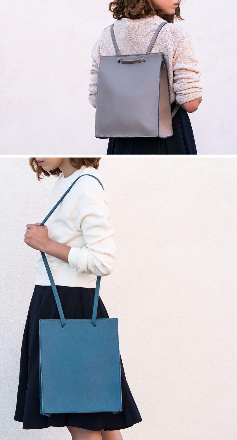Women's Fashion Ideas - The M.R.K.T.'s Spring 2017 Collection // Designed to be a minimalist, compact commuter bag, the Rey Backpack can be used as both a backpack or a shoulder bag depending on what you find most comfortable when you're on the go.