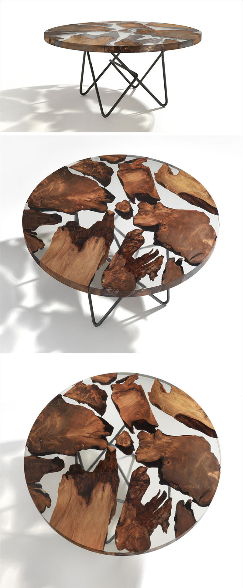 An Ancient New Zealand Wood Has Been Combined With Resin To Create This Unique Table Top