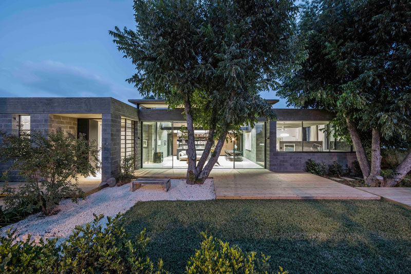 Tamar Jacobs and Oshri Yaniv of Jacobs-Yaniv Architects have designed a new home for themselves and their children in Herzliya, Israel, that took about 6 years from design to completion.