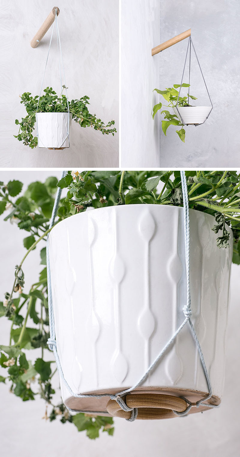 Modern Wall Mounted Hanging Planter 300317 201 07 Contemporist 10 Modern Wall Mounted Plant Holders To Decorate Bare Walls