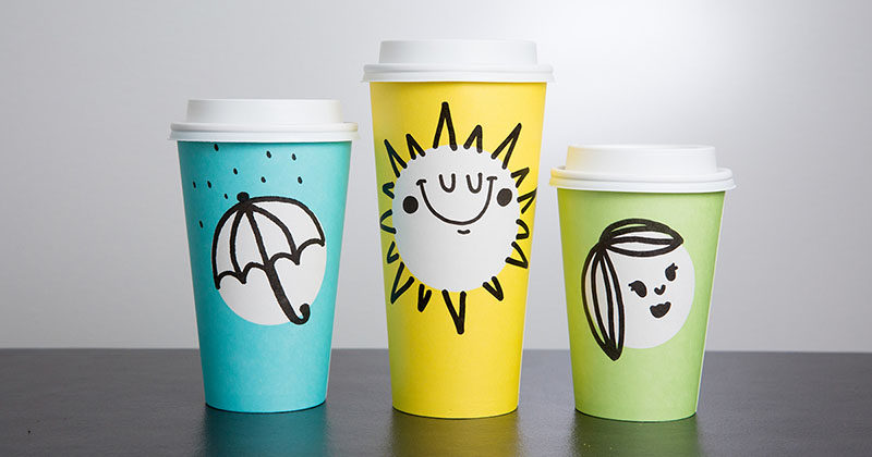 This spring, Starbucks will be unveiling their latest cup designs, a minimalist spring theme cup in pastel colors with a simple white circle so that you can draw your own design. Others will be the same new design but will come with hand-drawn designs on them already.