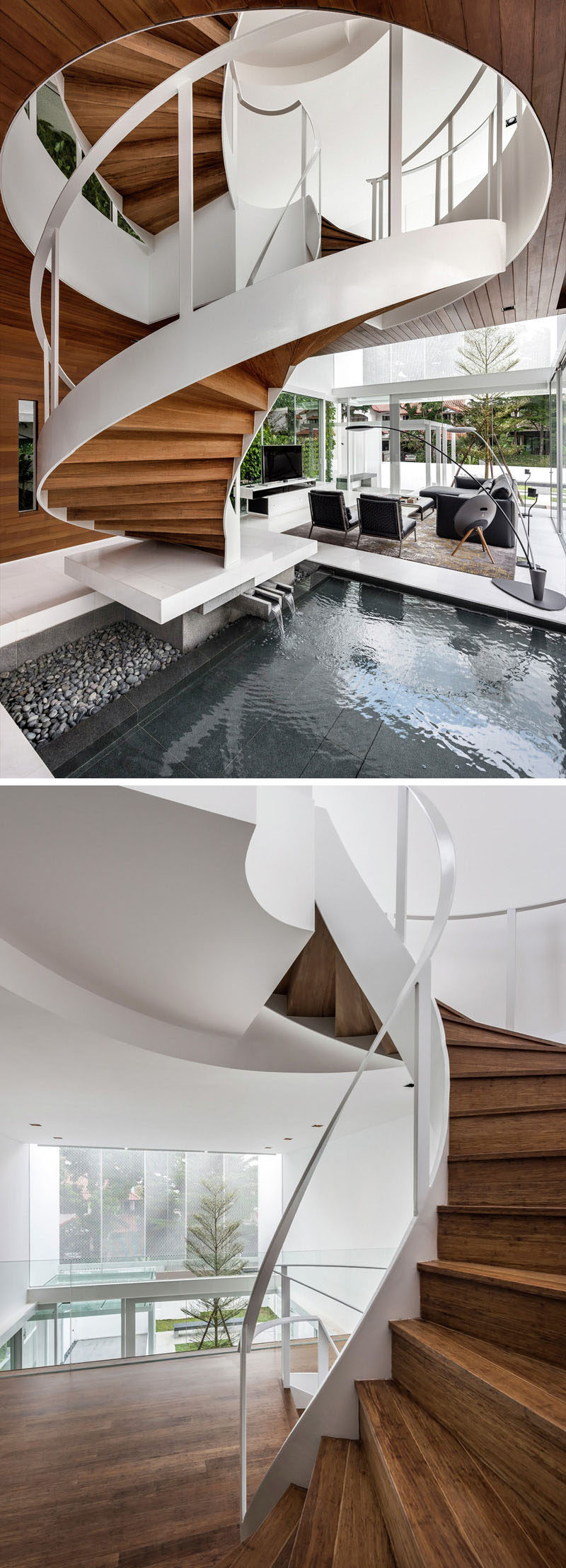 Modern Spiral Staircases (Indoor & Outdoor)