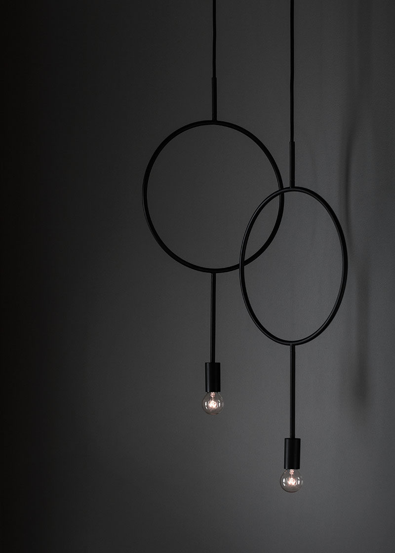 Designer Hannakaisa Pekkala has created Circle, a simple modern dark grey pendant light inspired by graphic lines.