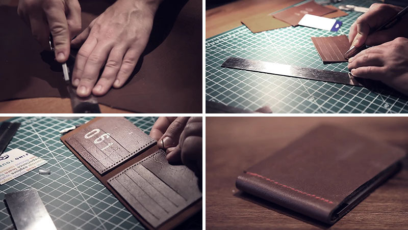 This tutorial for a DIY leather wallet teaches you how to create a simple, stylish and slim brown leather wallet that looks good and is functional.