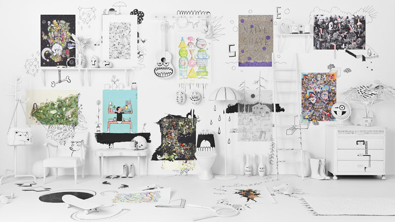 IKEA has launched their 2017 Art Event, a collection of 12 limited edition art posters with each poster hand drawn by one of 12 contemporary artists.