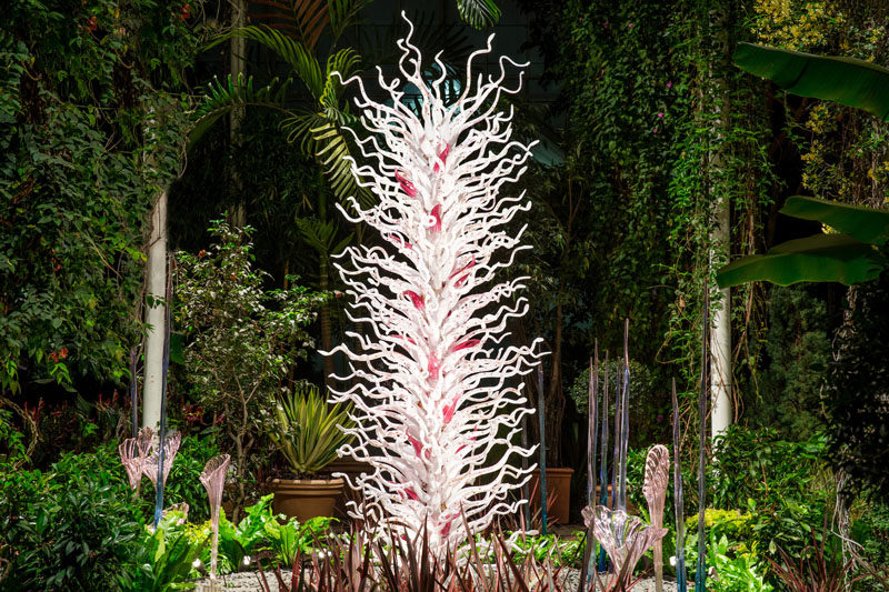 This spring, the New York Botanical Garden has a new exhibition called CHIHULY, that will showcase artist Dale Chihuly's innovative glass sculptures.