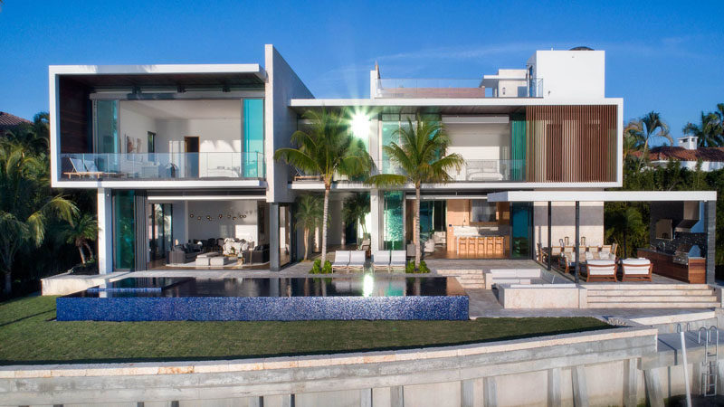 A New Modern  Waterfront  Home  Arrives In Miami