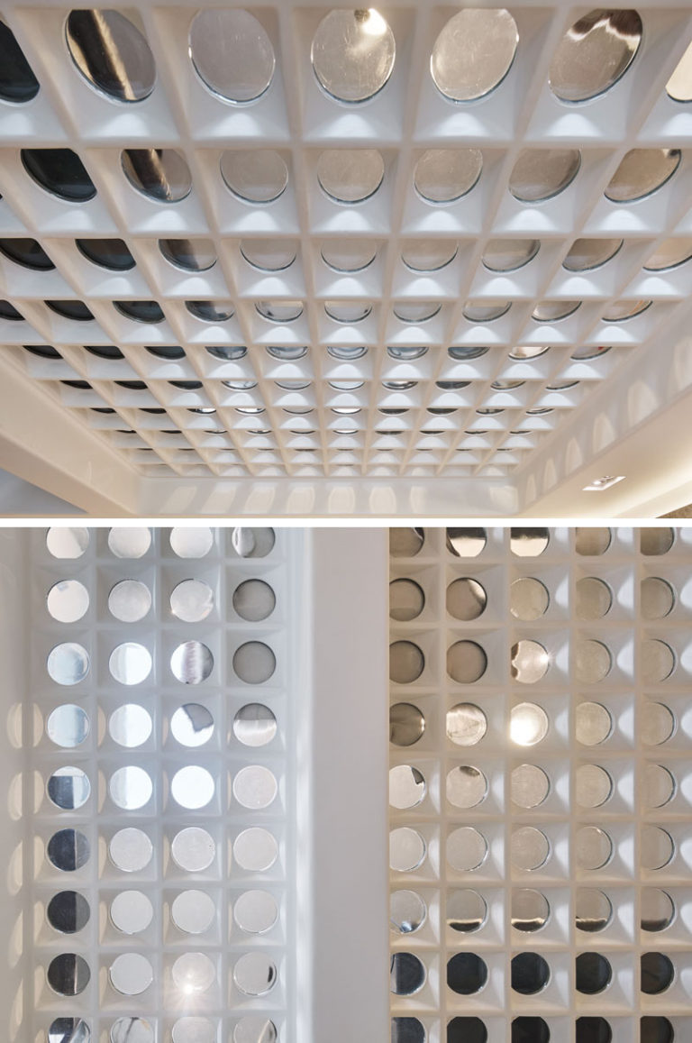 The Floor In This House Is Filled With Glass Circles That Allow Light