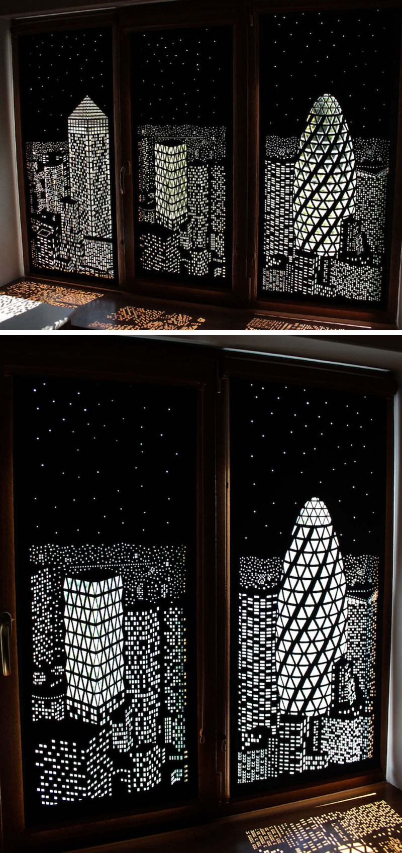 These Blackout Blinds Provide A City View When Closed