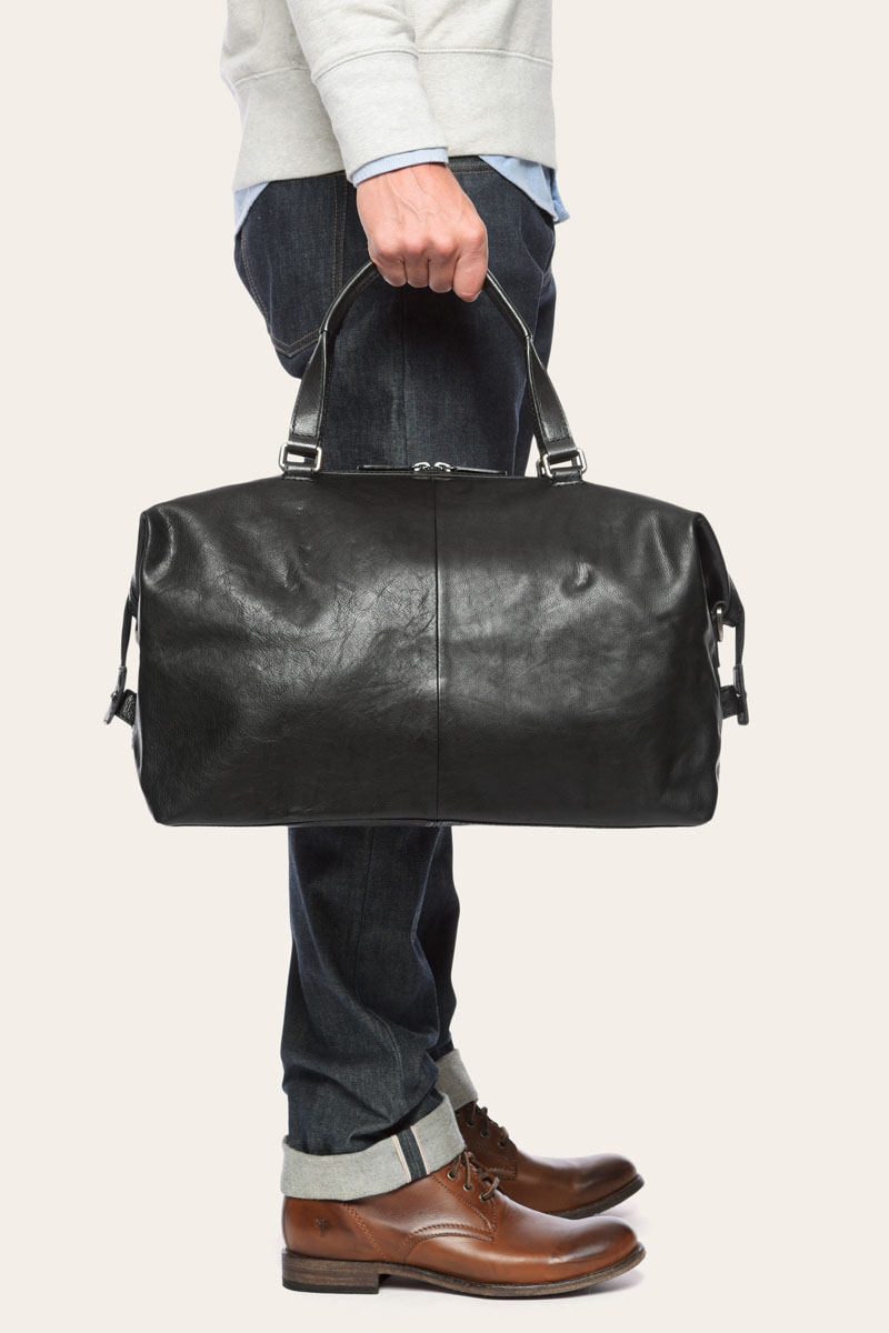 leather duffle weekender bag