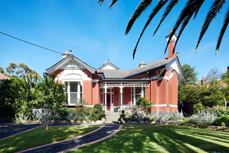 This brick Edwardian manor, untouched for over 50 years, was purchased by a family of five that had been dreaming of living on this street and in this house for many years. Due to the family needing more space, they decided to add an extension at the rear of the house, which is not visible from the street.