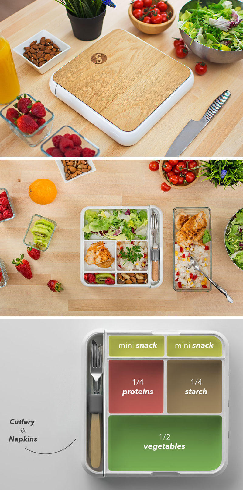 Alan, a designer based New York, has created and launched Fittbo. Sleek in design, the Fittbo is a functional modern lunchbox that helps you eat healthy meals with ease.