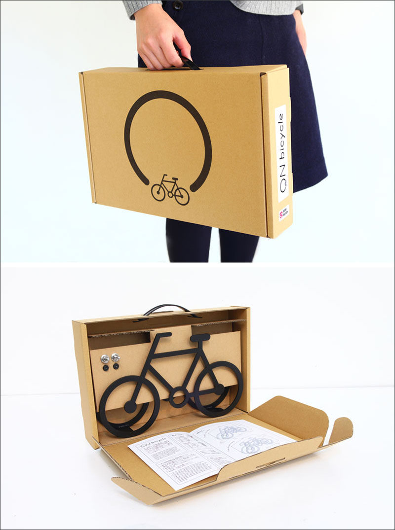 Designer Yuma Kano has created a fun and quirky bike stand that's in the shape of a bicycle.