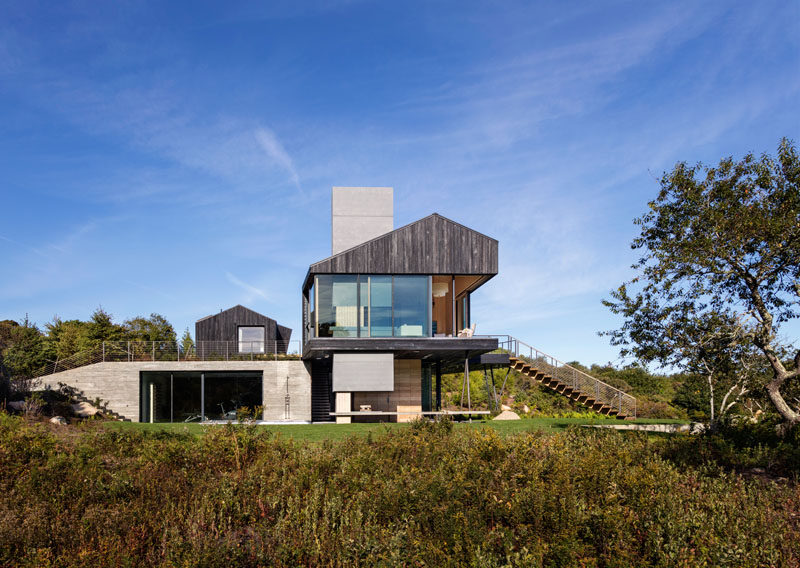 Architecture & design firm Schiller Projects have collaborated with Gray Organschi Architecture to design this recently completed modern house, located in Martha's Vineyard, Massachusetts.