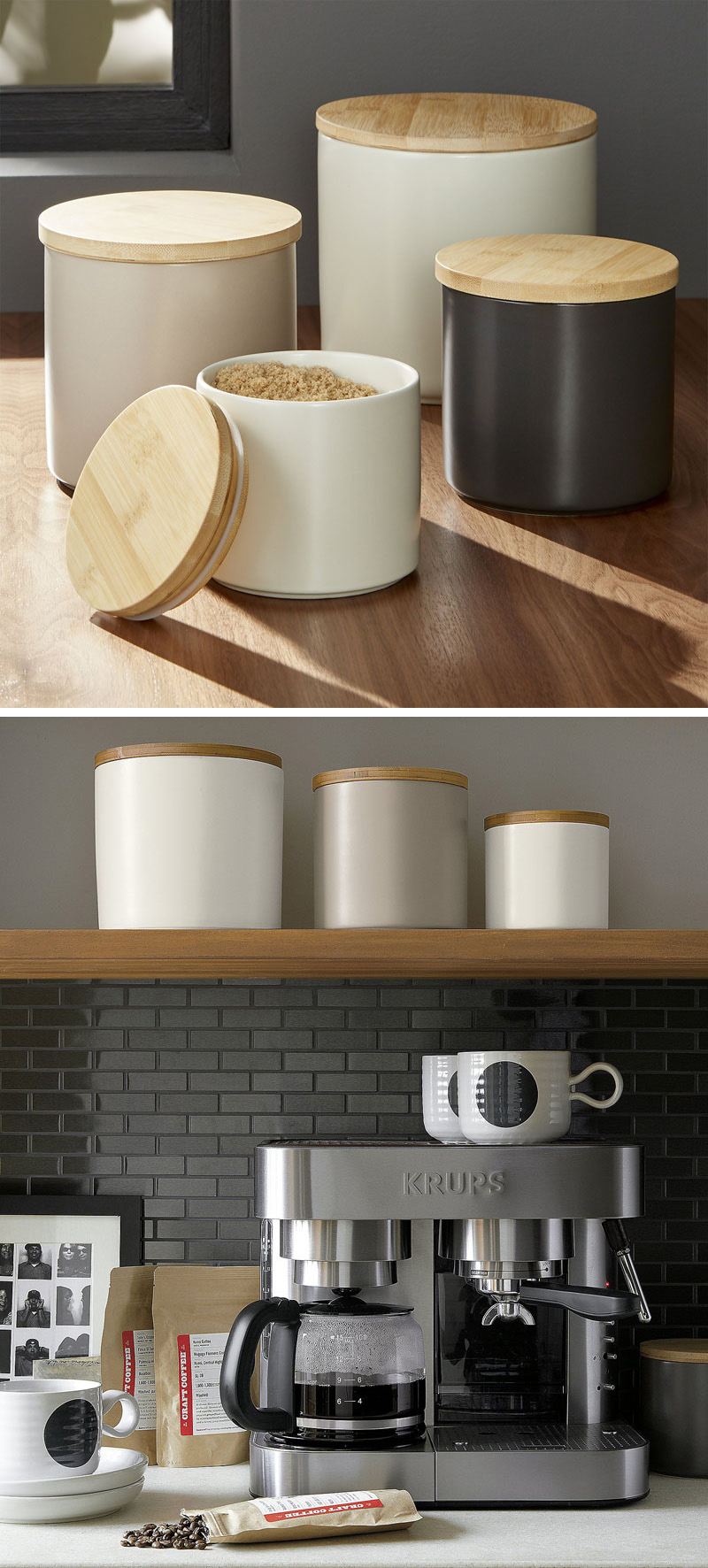 Stylish Food Storage Containers for the Modern Kitchen  Glass canisters, Kitchen  canisters and jars, Kitchen canisters